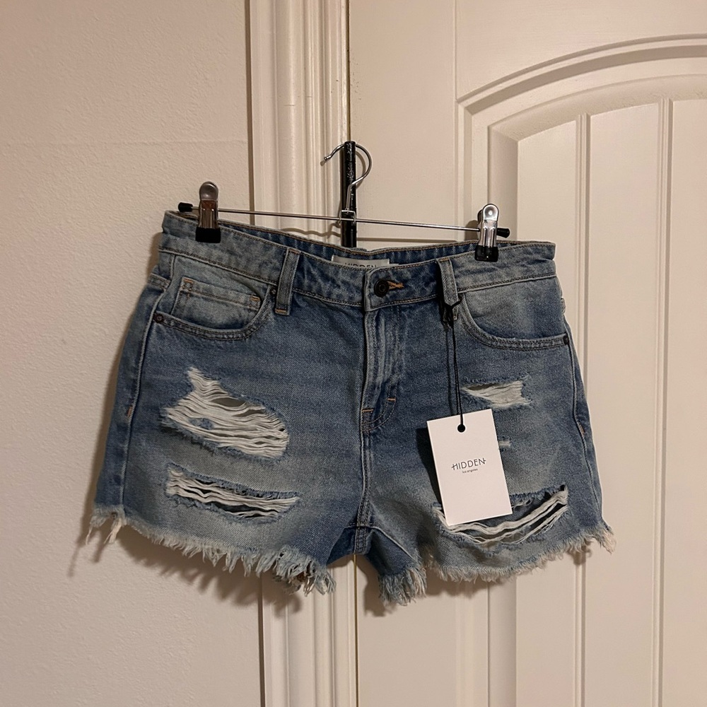 jean shorts, size small, never worn